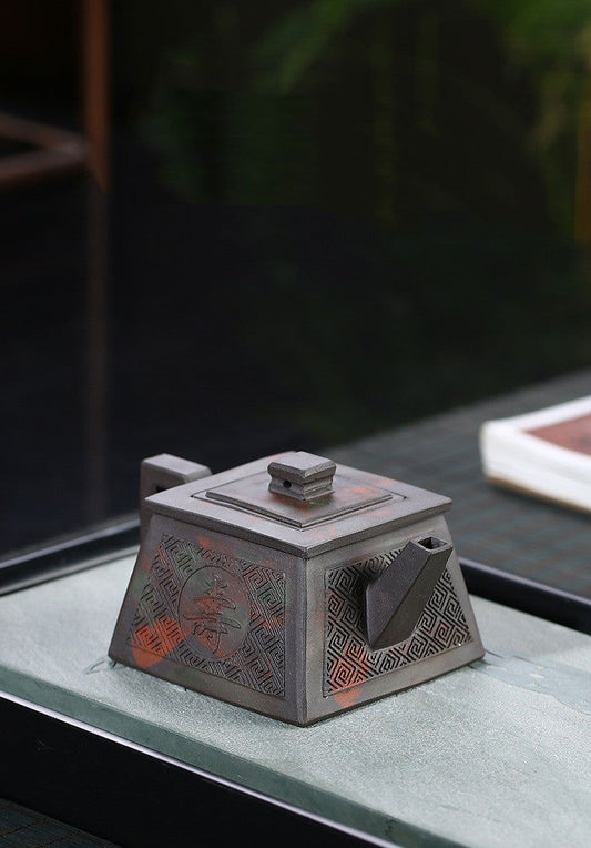 Traditional Hand Made Clay Fu Shou Teapot - Cupify Cupify
