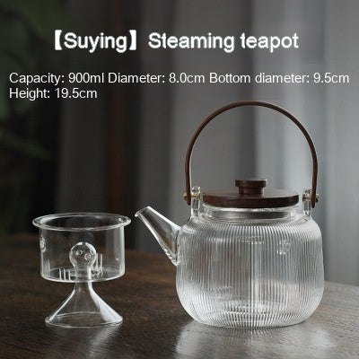 Glass Handled Tea Pot