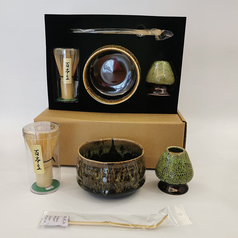 Japanese Handmade Matcha Tea Set Of Four