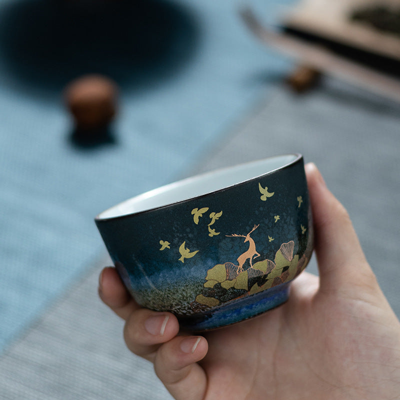 Color Glazed Ceramic Tea Set