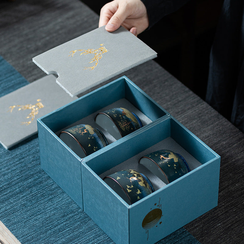 Color Glazed Ceramic Tea Set