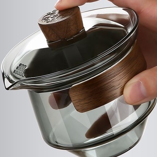 Modern Stylish Glass Tea Pot