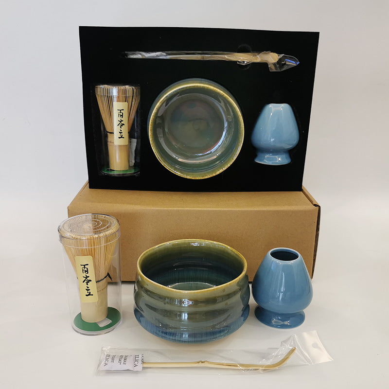 Japanese Handmade Matcha Tea Set Of Four