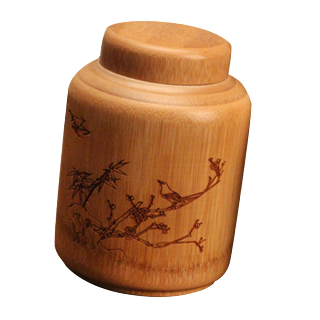 Natural Bamboo Tea Storage Pot - Cupify