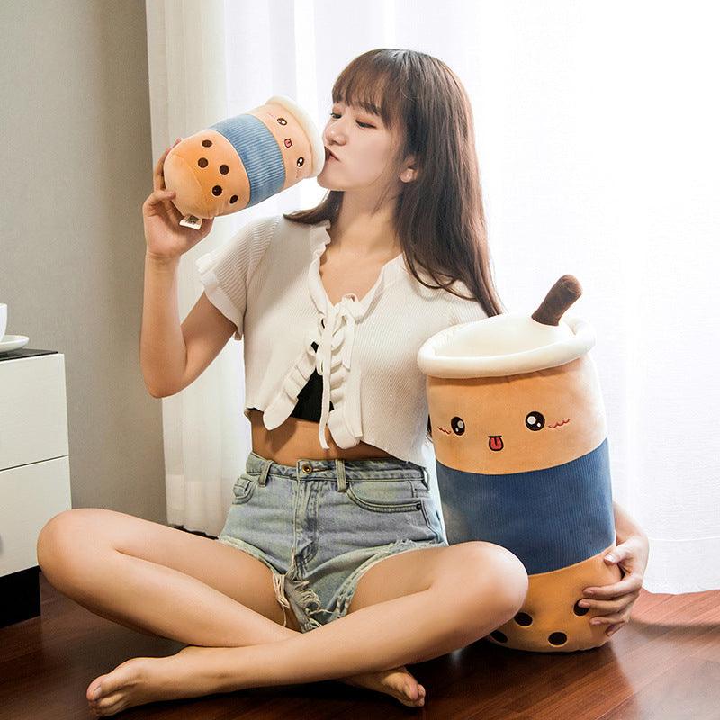 Cupify Bubble Boba Milk Tea Plush Pillow