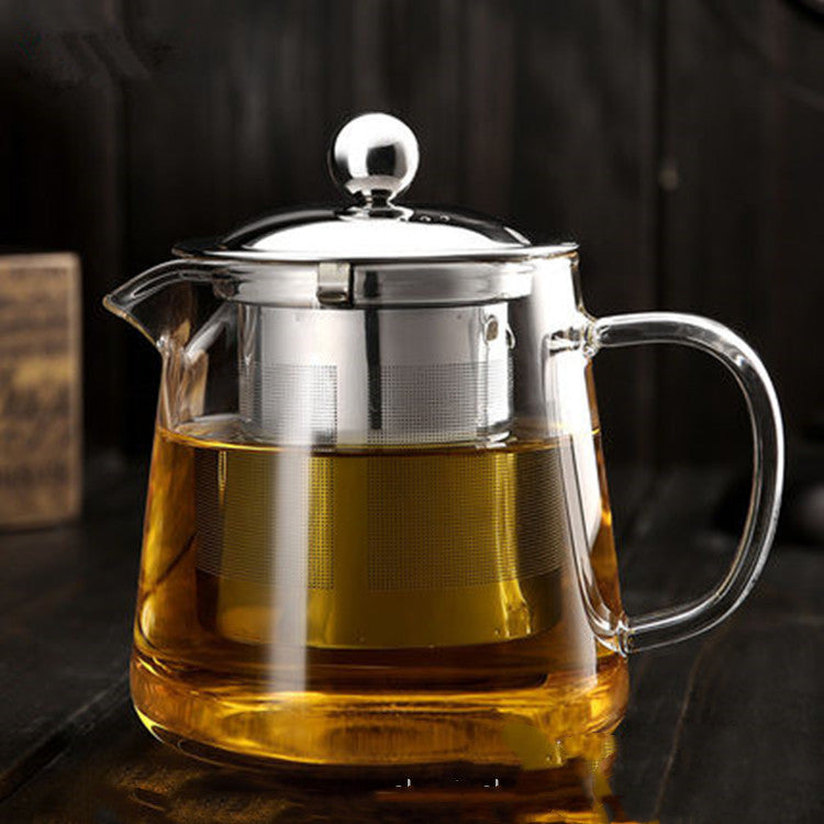 Thickened Glass Infuser Teapot