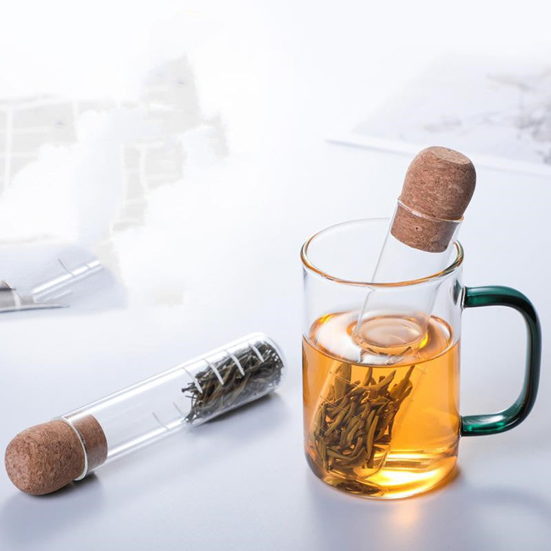 Creative Glass and Cork Tea Infuser