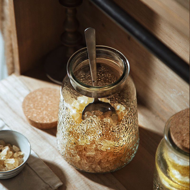  cupify Glass Airtight Jar European Style with Cork for loose leaf tea