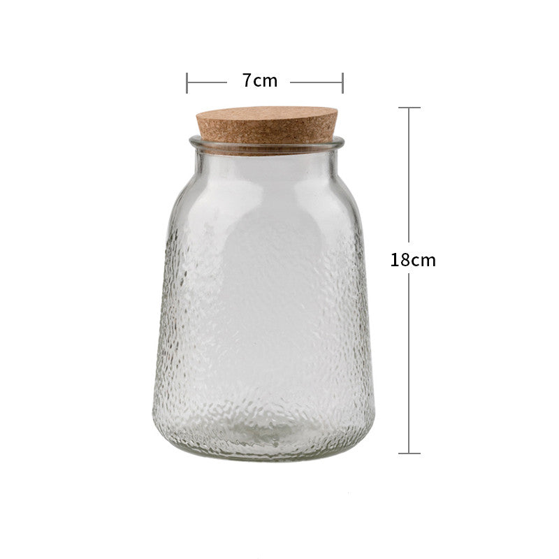  cupify Glass Airtight Jar European Style with Cork for loose leaf tea