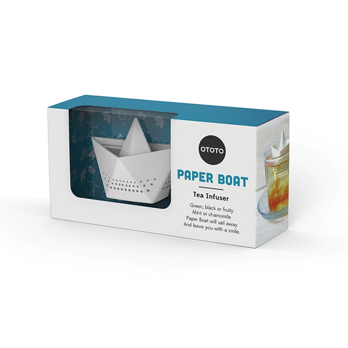 Floating Paper Boat Shaped Porcelain Tea Infuser - Cupify