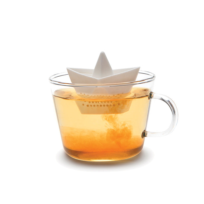 Floating Paper Boat Shaped Porcelain Tea Infuser - Cupify