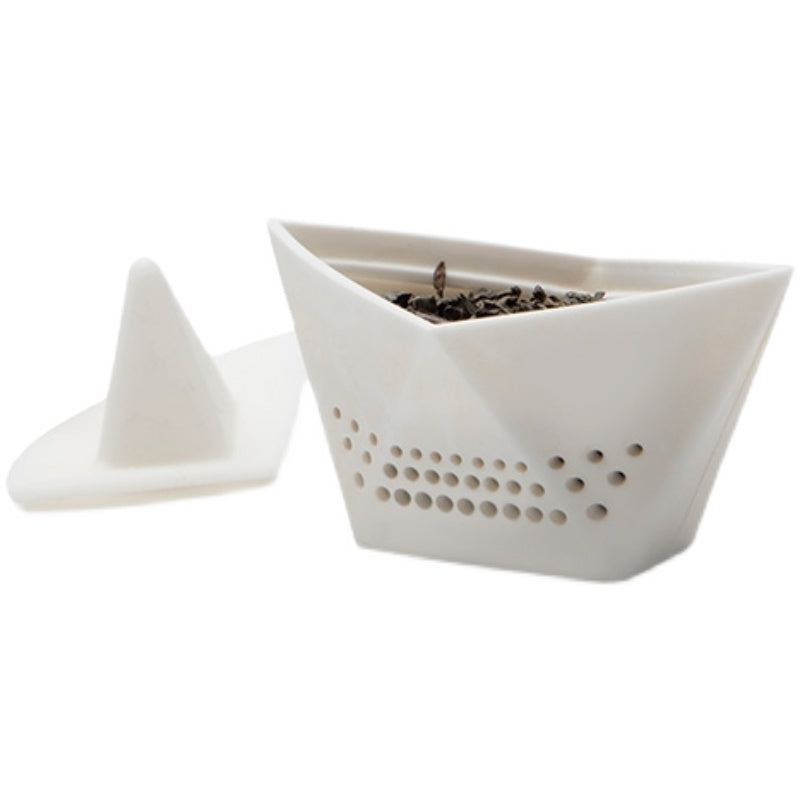 Floating Paper Boat Shaped Porcelain Tea Infuser - Cupify