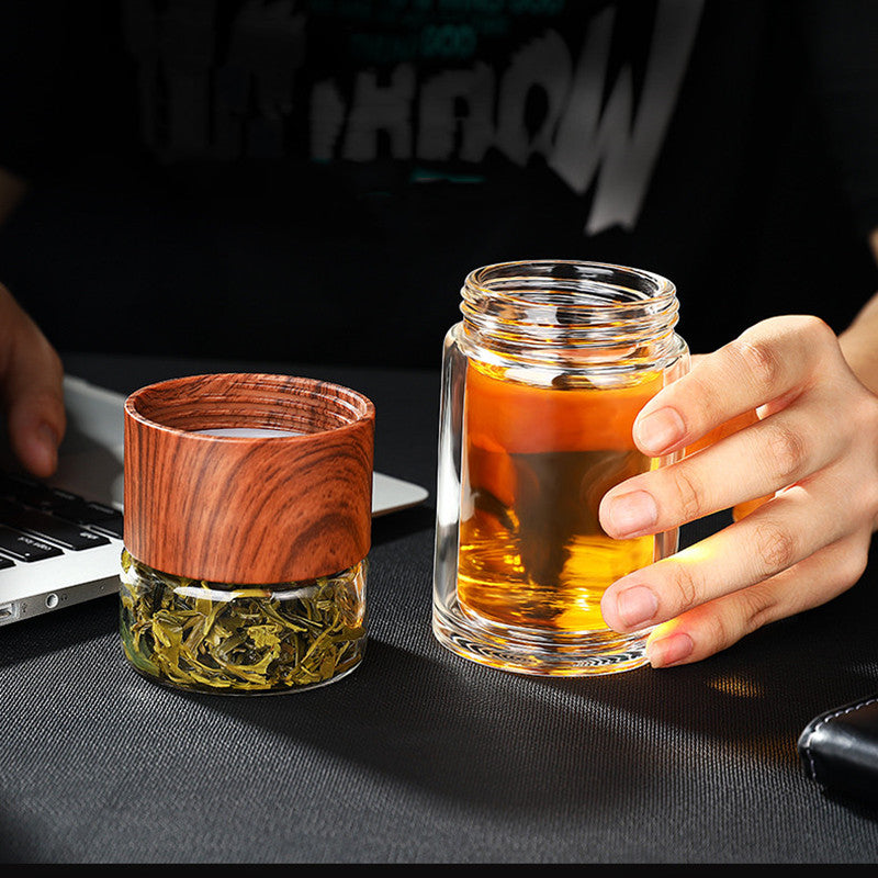 Tea Separation High Borosilicate Glass Portable Tea Cup