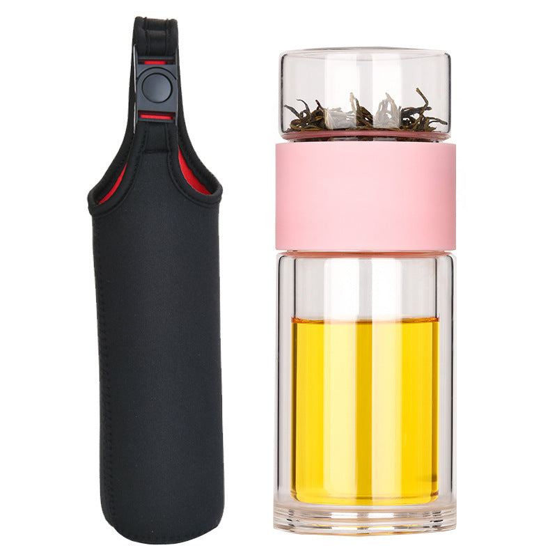 Tea Separation High Borosilicate Glass Portable Tea Cup