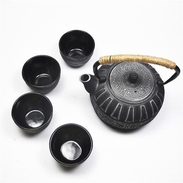 Cast Iron Kettle and Cups Set - Cupify