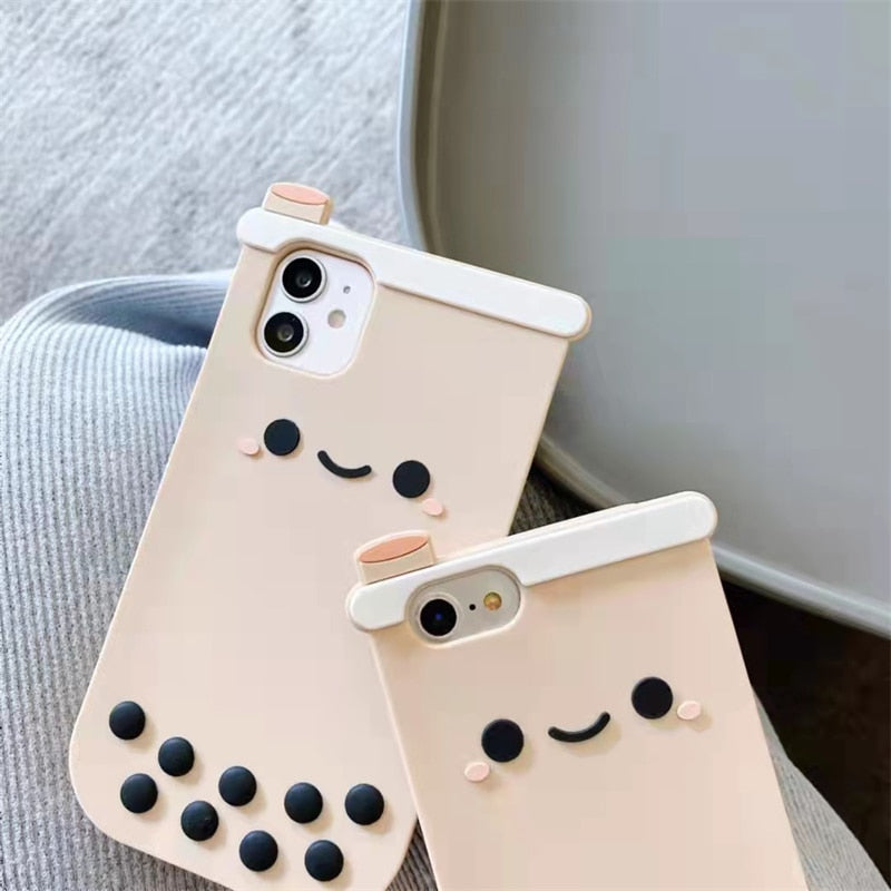 Bubble Milk Tea Boba Silicone Case for iPhone - Cupify