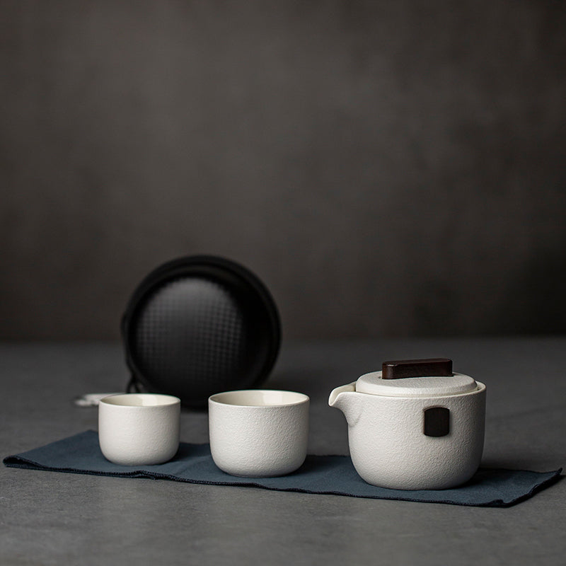 Ceramic Tea Pot & Cups Travel Tea Set - Cupify