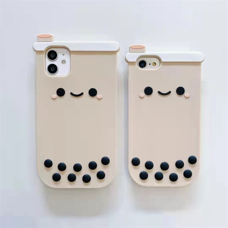 Bubble Milk Tea Boba Silicone Case for iPhone - Cupify