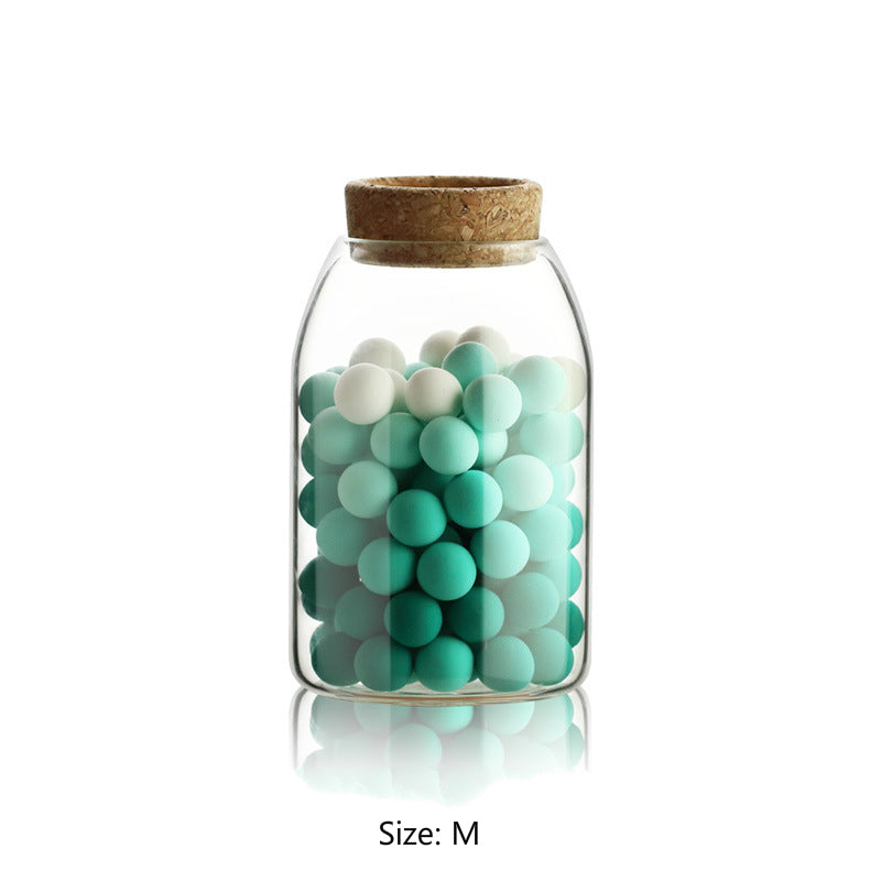 Modern Cork & Glass Tea Storage Jar