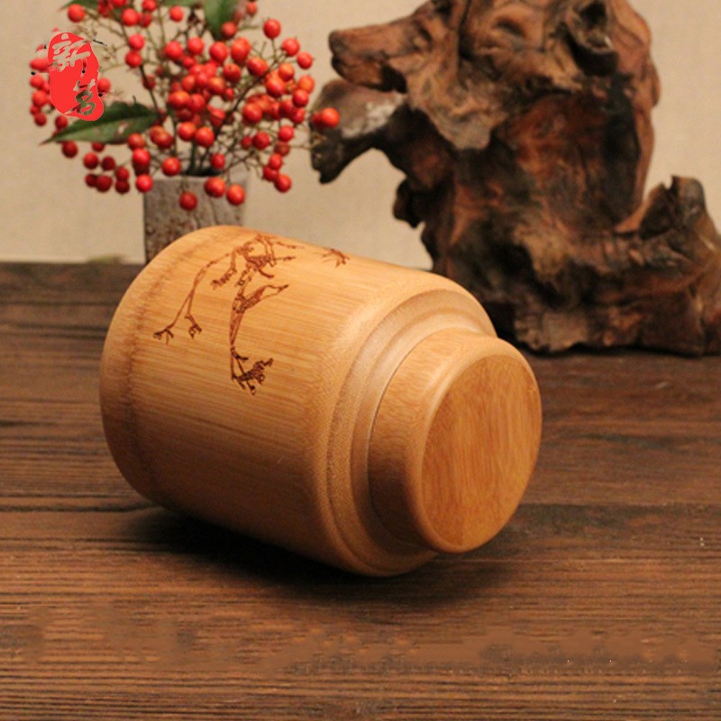 Natural Bamboo Tea Storage Pot - Cupify