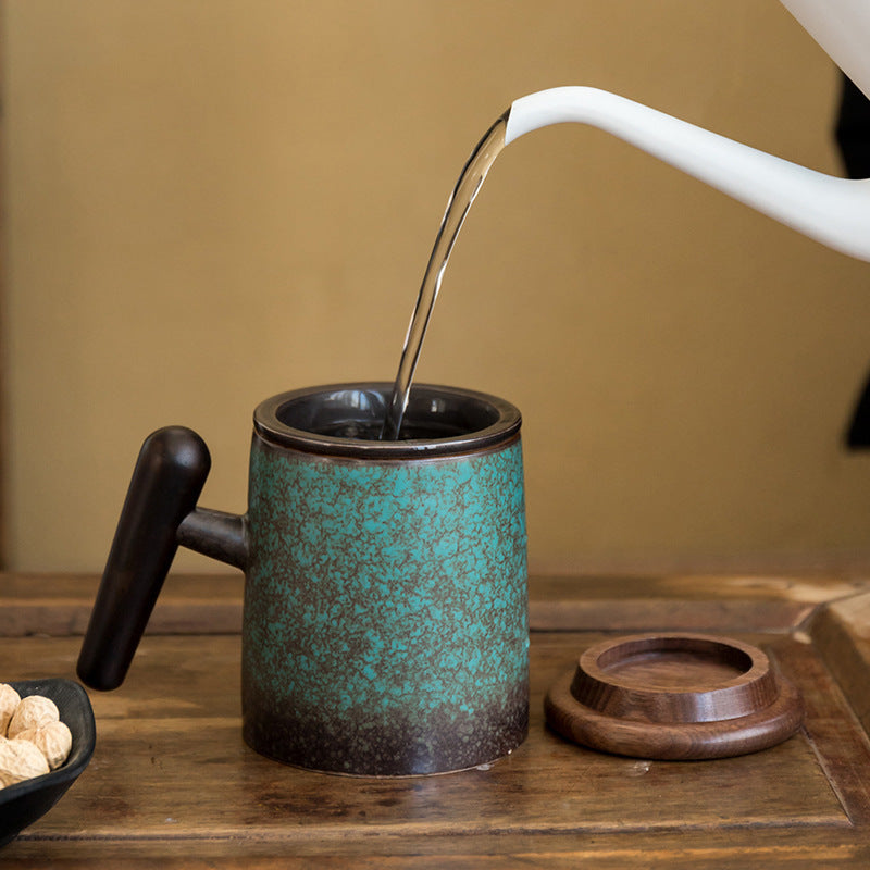 Porcelain Japanese Tea Cup with Infuser