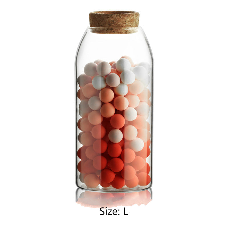 Modern Cork & Glass Tea Storage Jar - Cupify