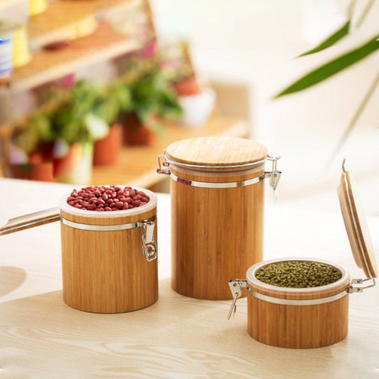 Bamboo Airtight Tea Storage Pot - Cupify Cupify