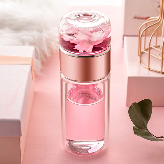 Beautiful Silver Rim Tea Separation Bottle - Cupify Cupify