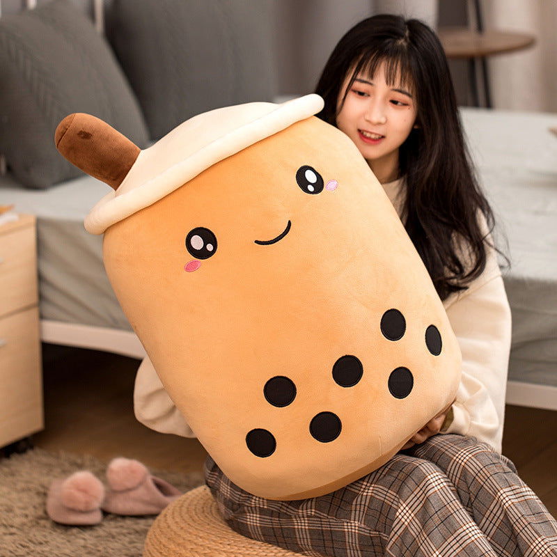 Bubble Milk Boba Tea Fruit Pillow Sooo Cute and Soft - Cupify