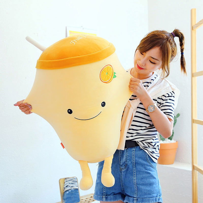 Fruit Milk Tea Plushie Pillow - Cupify