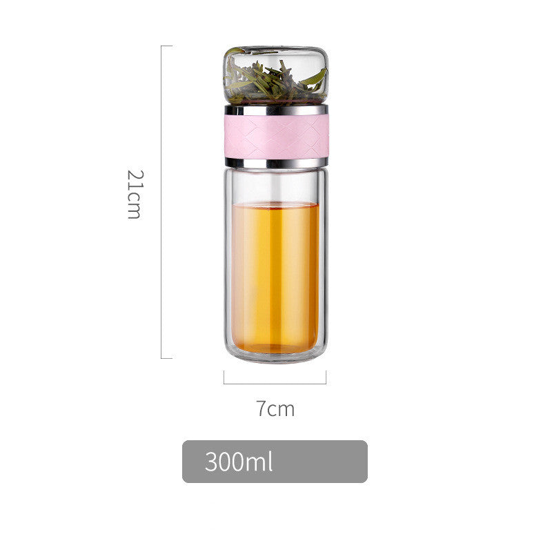 Glass Portable Tea Separation Bottle with Case - Cupify