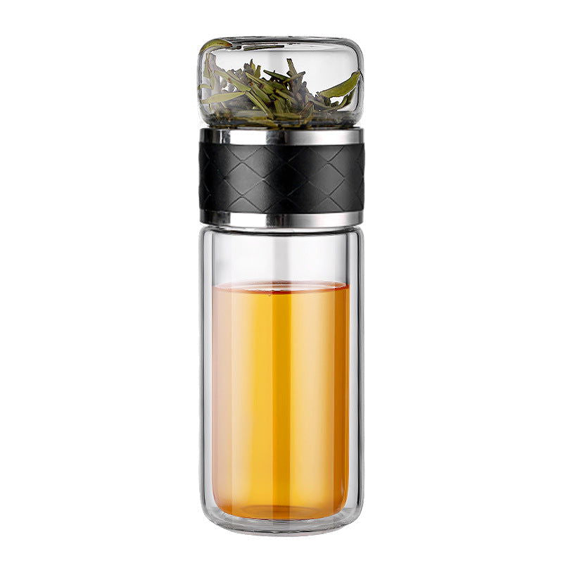 Glass Portable Tea Separation Bottle with Case - Cupify