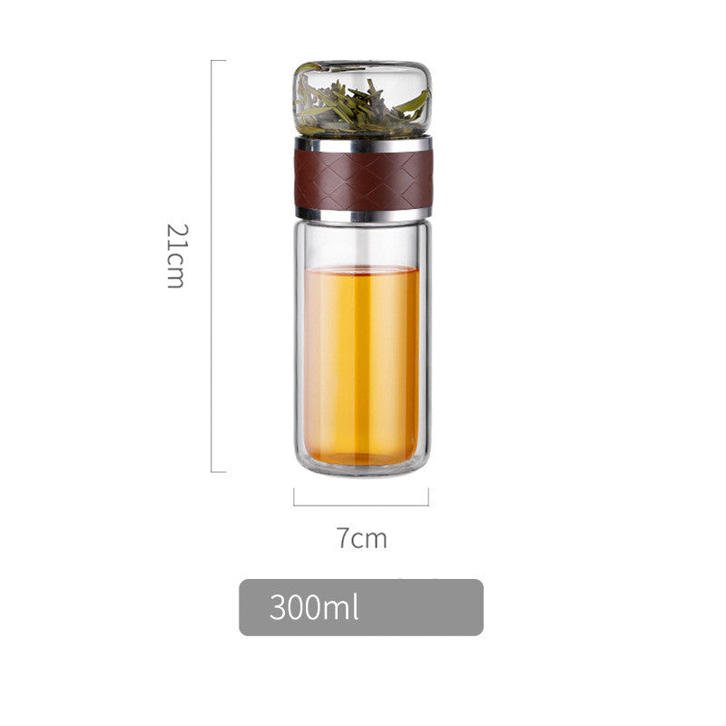 Glass Portable Tea Separation Bottle with Case - Cupify