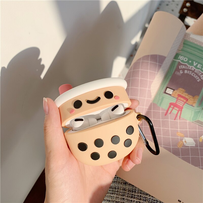 Bubble Milk Boba Tea Silicone Case for Apple Airpods