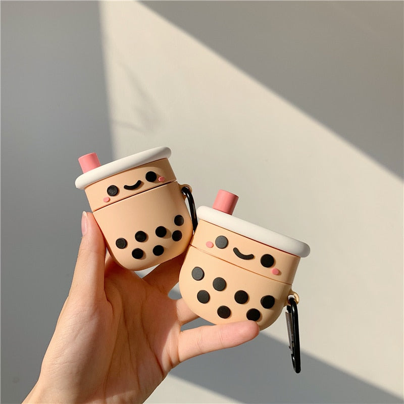 Bubble Milk Boba Tea Silicone Case for Apple Airpods