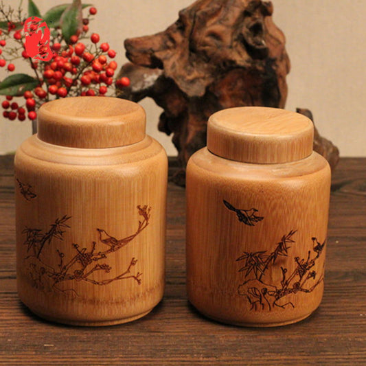 Natural Bamboo Tea Storage Pot - Cupify Cupify