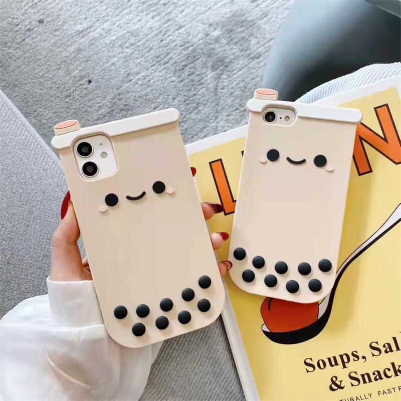 Bubble Milk Tea Boba Silicone Case for iPhone - Cupify