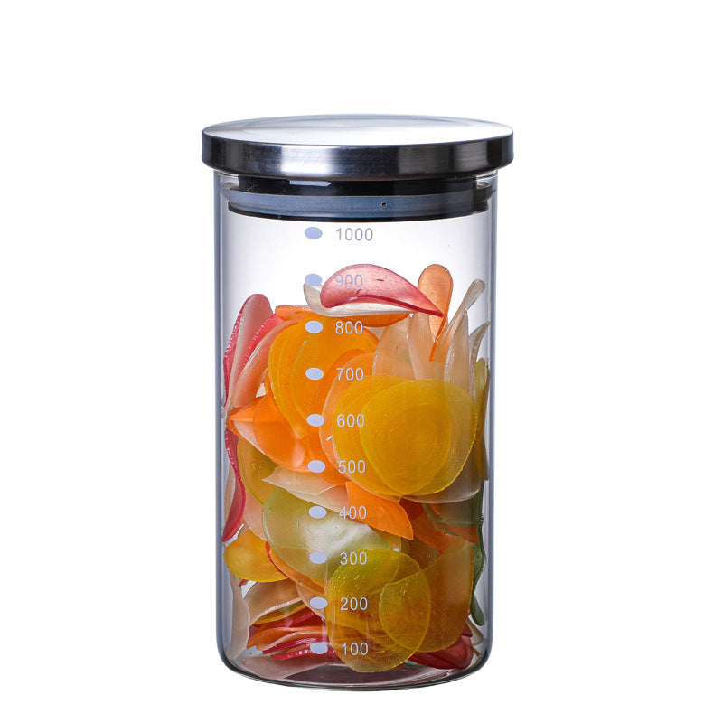 Glass Storage Coffee Tea Airtight Jar