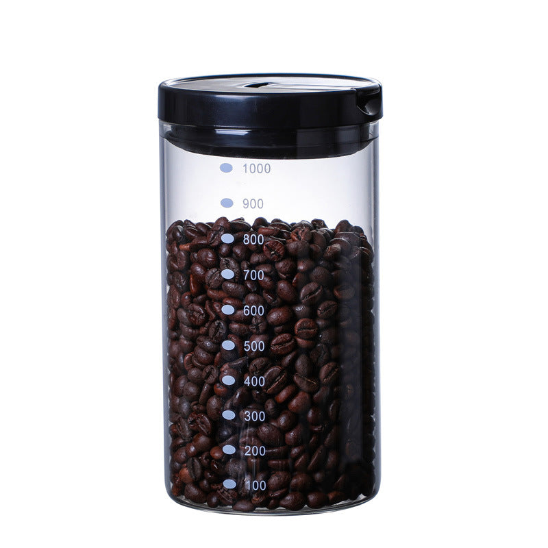 Glass Storage Coffee Tea Airtight Jar