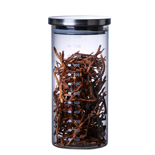 Glass Storage Coffee Tea Airtight Jar