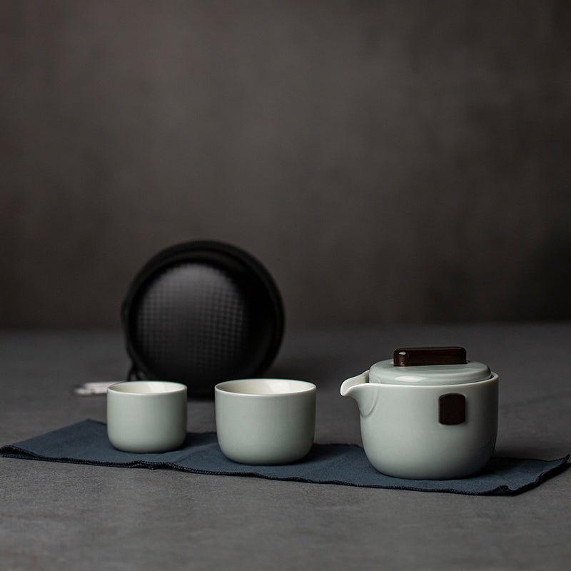 Ceramic Tea Pot & Cups Travel Tea Set - Cupify