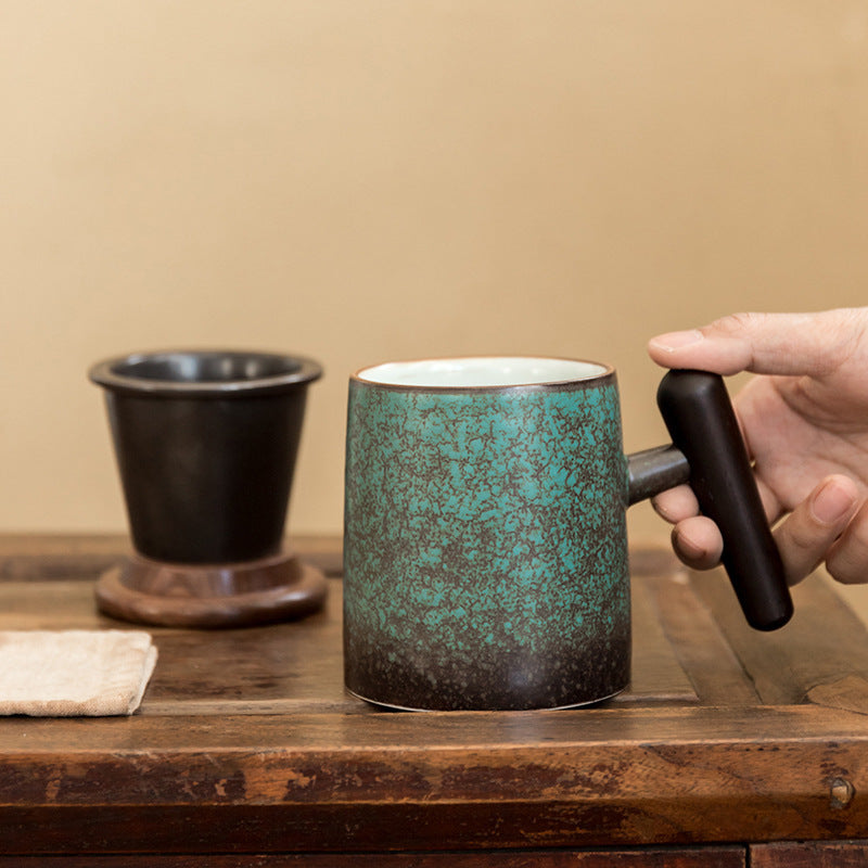 Porcelain Japanese Tea Cup with Infuser